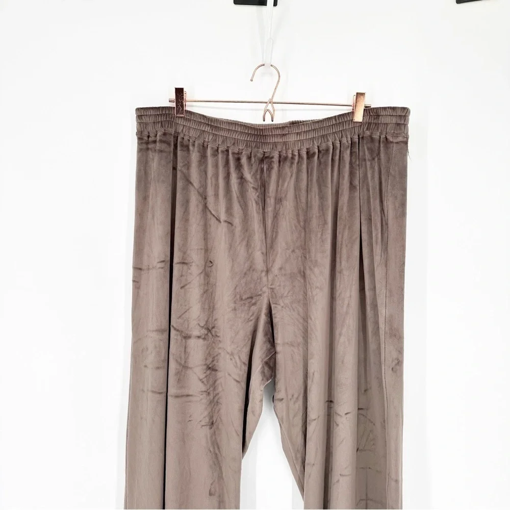 NWT SKIMS VELOUR Wide Leg PANTS Amethyst AP-LPT-0392